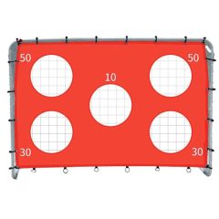   2 az 1-ben gyermek foci edzőkapu + pontossági szőnyeg 215 x 153 x 76 cm