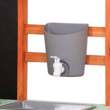 Sárkonyha fakerti kerekeken kiegészítők kültéri csaptelep Lulilo Sableto 116 cm