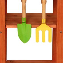 Sárkonyha fakerti kerekeken kiegészítők kültéri csaptelep Lulilo Sableto 116 cm