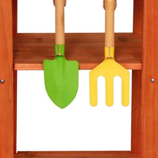 Sárkonyha fakerti kerekeken kiegészítők kültéri csaptelep Lulilo Sableto 116 cm