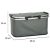 Szürke színű, összecsukható, termikus piknikkosár