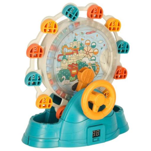 Óriáskerék körhinta kormánykerékkel, golyófogó labdákkal