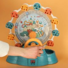 Óriáskerék körhinta kormánykerékkel, golyófogó labdákkal