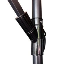 Nagy összecsukható kerti napernyő karral 290 cm fekete