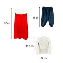 Farsangi jelmez díszes ruha King Crown betlehemes köpeny M-es méretű