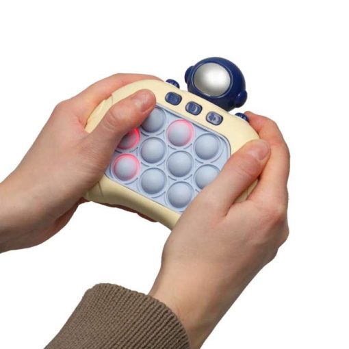 Stresszoldó játék, szenzoros, árkád, elektronikus űrhajós pop it