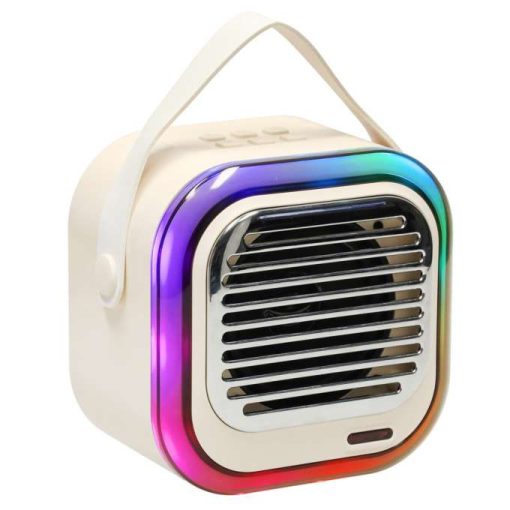 USB Bluetooth karaoke hangszóró, krém