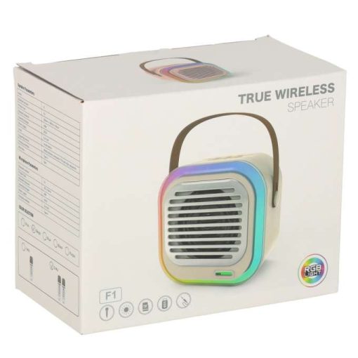 USB Bluetooth karaoke hangszóró, krém