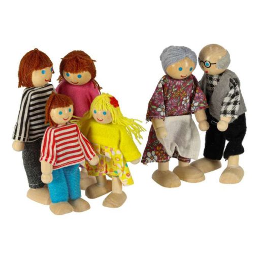 Babák babaház családnak 6 db.