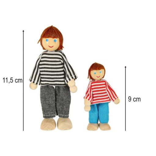 Babák babaház családnak 6 db.