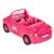   Baba autó kabrió piknik szett baba kutya rózsaszín 4 db-os.
