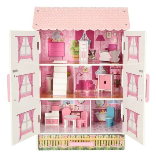 Fa babaház Lulilo Papilio rózsaszín 80cm