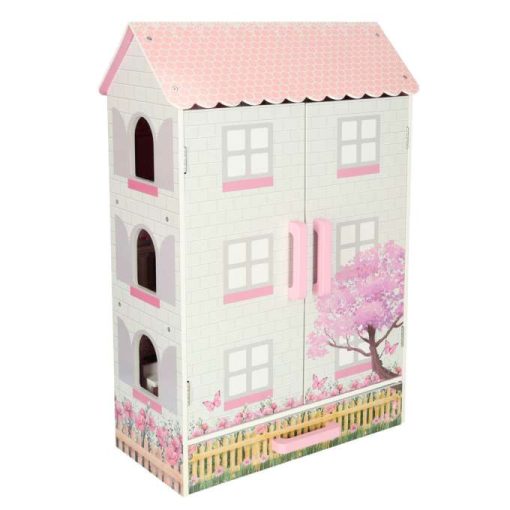 Fa babaház Lulilo Papilio rózsaszín 80cm