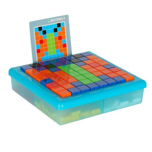 Kreatív logikai puzzle, kockák, mozaik puzzle, 175 darab