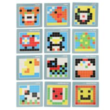 Kreatív logikai puzzle, kockák, mozaik puzzle, 175 darab