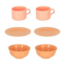 Mosogató konyhai mosogató valódi vízzel, tartozékokkal, rózsaszín, 15 db.