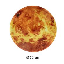 Planet Mars falióra LED kijelzővel, 32 cm, narancssárga