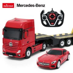 Távirányítós autó Rastar 74920 Mercedes-Benz Actros 1:26 piros   Távirányítós autó Rastar 74920 Mercedes-Benz Actros 1:26 piros