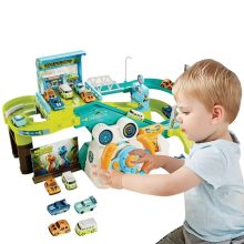 Interaktív parkoló autópálya versenykormánnyal