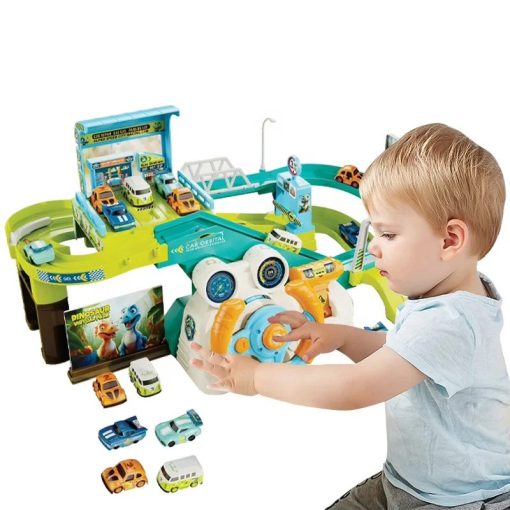 Interaktív parkoló autópálya versenykormánnyal