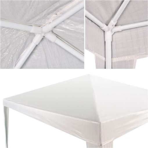 Kerti pavilon, partisátor, kereskedelmi, pavilon, fehér, 3 x 3 m