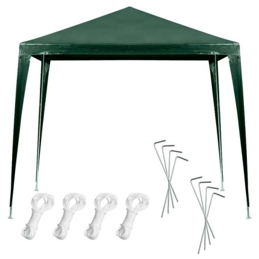 Kerti pavilon, partisátor, kereskedelmi, pavilon, zöld, 2,5 x 2,5 m