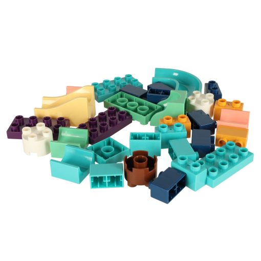 Építőblokkok labdapálya 121 db. Bibi-fogadó