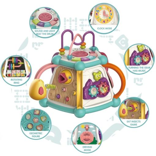 7 az 1-ben Etesd a Madarat Interaktív Oktató Kocka