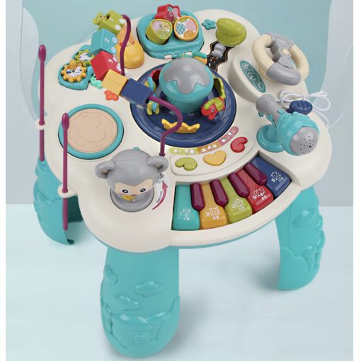 Kék oktató zongoraasztal tanulóasztal