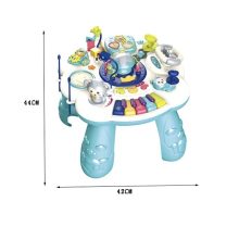 Kék oktató zongoraasztal tanulóasztal