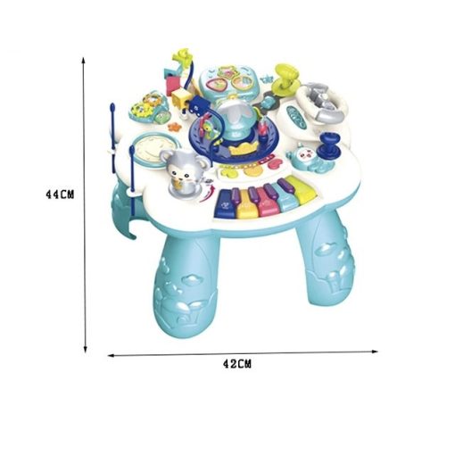 Kék oktató zongoraasztal tanulóasztal