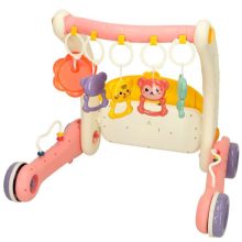 Bibi-inn 2 az 1-ben rózsaszín oktatószőnyeg járókerettel és zongorával