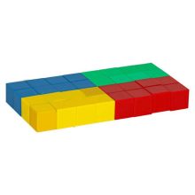 Kocka mágneses blokkok, kocka, kockafigurák, mágnes, 32 db