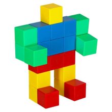 Kocka mágneses blokkok, kocka, kockafigurák, mágnes, 32 db