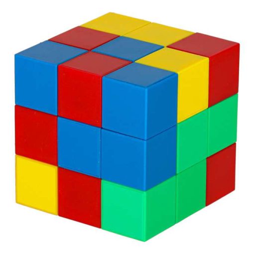 Kocka mágneses blokkok, kocka, kockafigurák, mágnes, 32 db