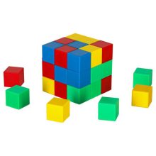Kocka mágneses blokkok, kocka, kockafigurák, mágnes, 32 db