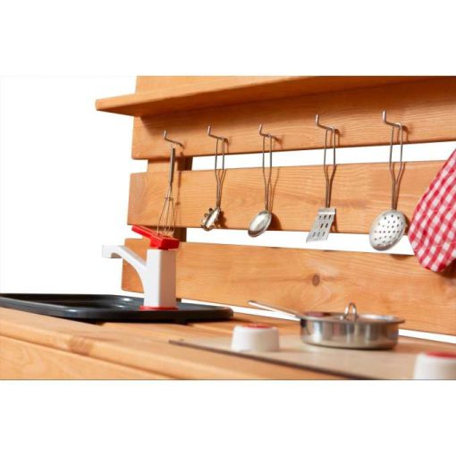 Kerti Iszapkonyha A Hátsó Udvarba Fa Kiegészítőkkel