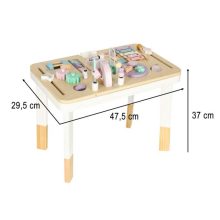 Montessori pasztell manipulációs asztal