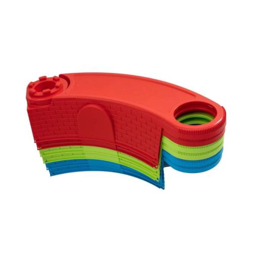Színes Műanyag Homokozó, Összecsukható Padokkal, 170 Cm