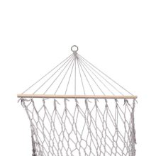 Kerti függőágy bohém háló rojtos függesztett nyugágy makramé 200cm szürke