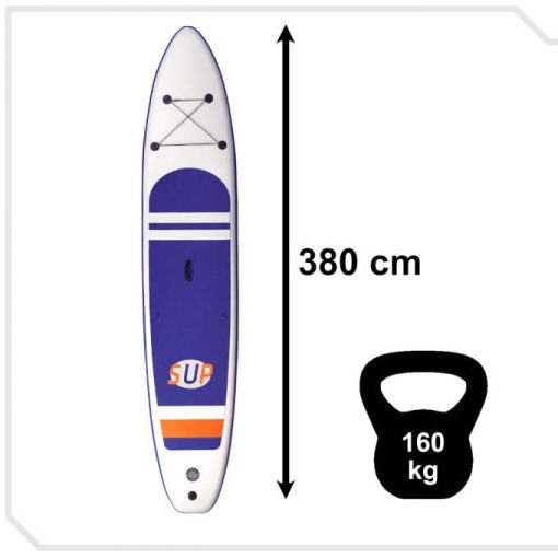 Sup Felfújható Deszka Paddleboard Tartozékokkal 380cm 160kg