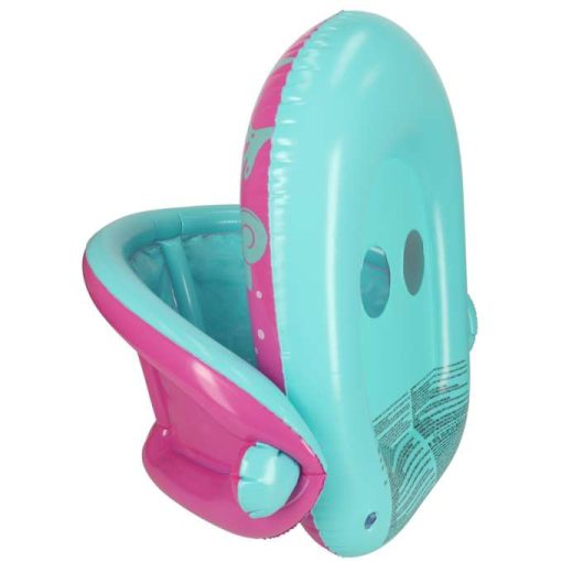 Felfújható Gyűrű Gyerekeknek, Üléssel És Tetővel, Rózsaszín, 1-2 Éves Korig, 18 Kg