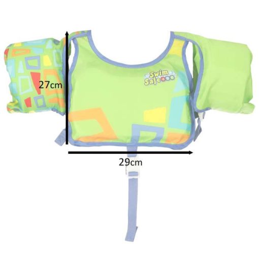 BESTWAY 32174 felfújható mellény kapok ujjakkal 3-6 éves korig 19-30 kg zöld