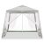   Sátor kerti parti pavilon kereskedelmi pavilon fehér 2,4x2,4m