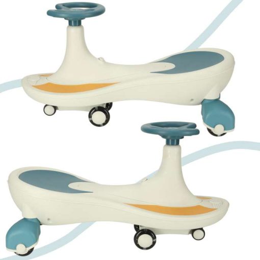 Gravitációs Ráhajtás Világító Led Kerekekkel, Zenével 76cm Kék-fehér Max 120kg