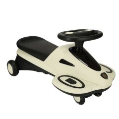   Gravitációs Ráhajtható Világító Led Kerekekkel Zenélő Robogó 74cm Bézs És Fekete Max 100kg