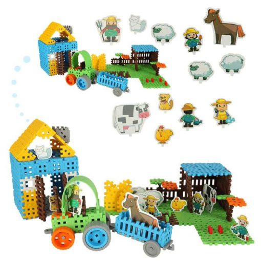 Marioinex Építőelemek Lengyel Mini Gofri Farmer Buborékfólia 185 Elem