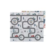 Oktatószőnyeg, Összecsukható, Kétoldalas Habszivacs, 150x190cm, Utca/erdő