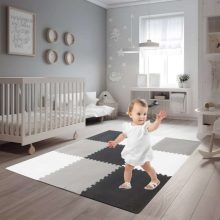 Hab Kirakószőnyeg 9 Db. Szürke-krémes