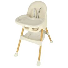 Krémszínű Etetőszék Tárolótálcával